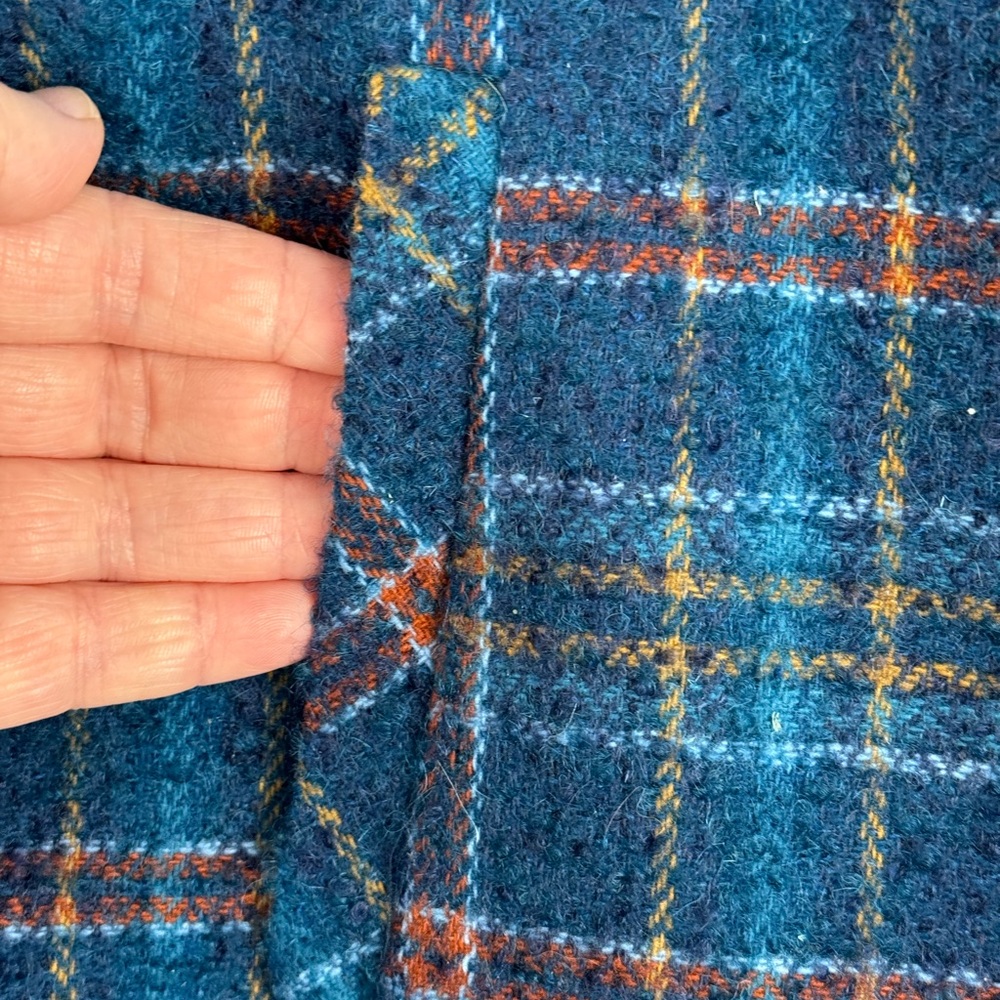 Pendleton Wool Mohair Blend Tweed Jacket Peacoat … - image 3